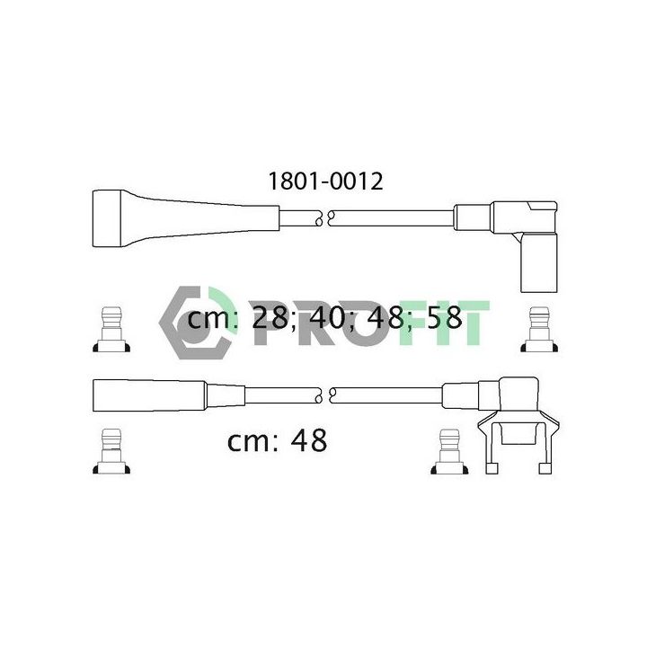 Uždegimo laido komplektas PROFIT 1801-0012
