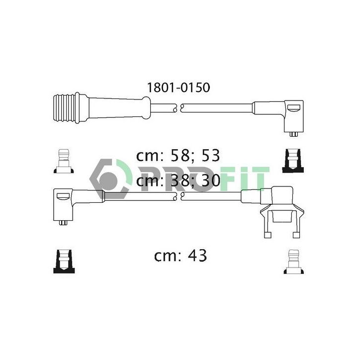 Uždegimo laido komplektas PROFIT 1801-0150