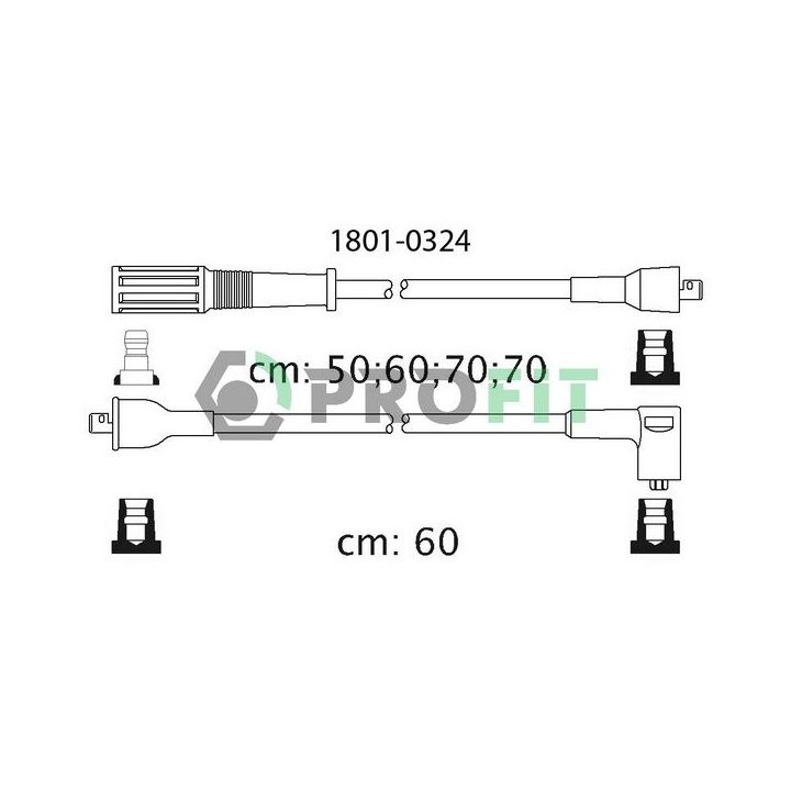 Uždegimo laido komplektas PROFIT 1801-0324