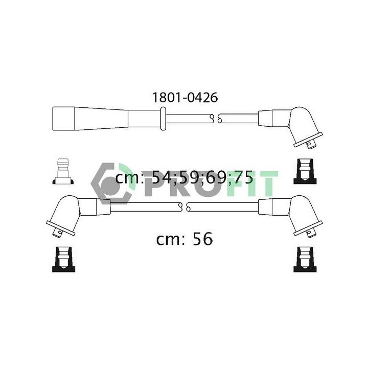 Uždegimo laido komplektas PROFIT 1801-0426
