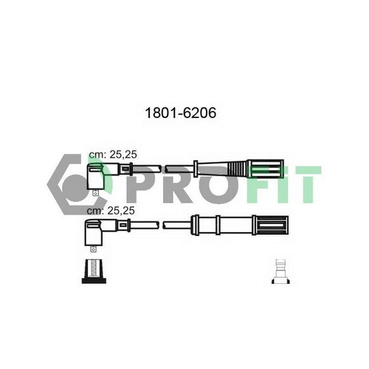Uždegimo laido komplektas PROFIT 1801-6206