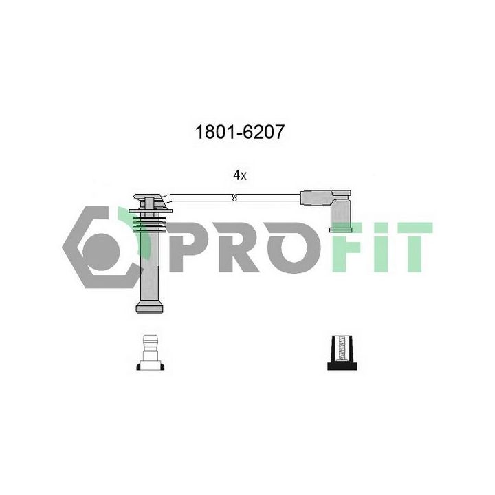 Uždegimo laido komplektas PROFIT 1801-6207