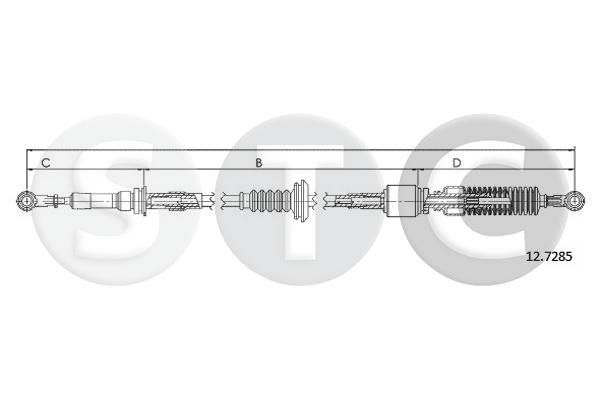 Trosas, neautomatinė transmisija STC T480739