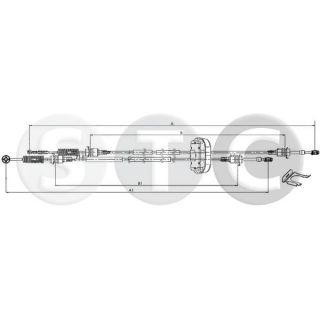 Trosas, neautomatinė transmisija STC T482291