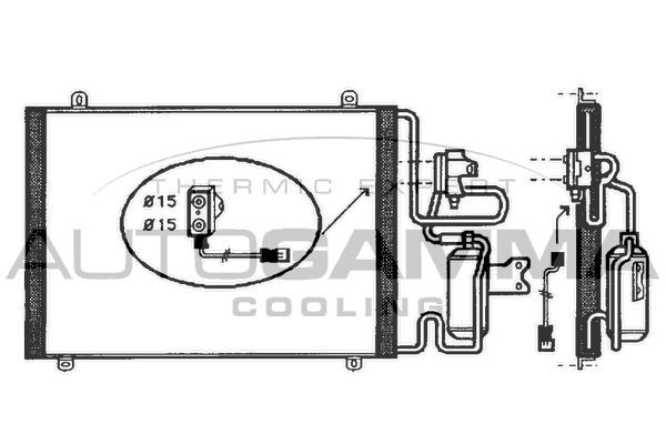 Kondensatorius, oro kondicionierius AUTOGAMMA 101810