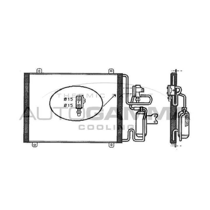 Kondensatorius, oro kondicionierius AUTOGAMMA 101811
