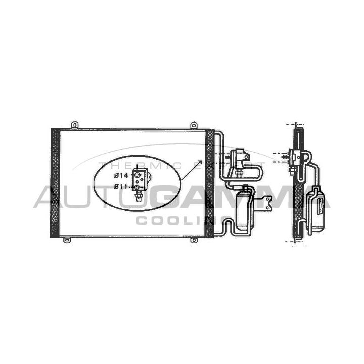 Kondensatorius, oro kondicionierius AUTOGAMMA 101812