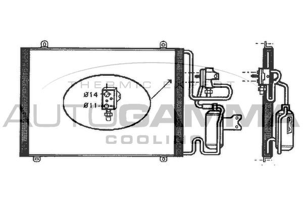 Kondensatorius, oro kondicionierius AUTOGAMMA 101812