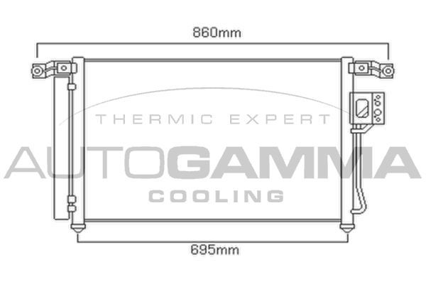 Kondensatorius, oro kondicionierius AUTOGAMMA 104099
