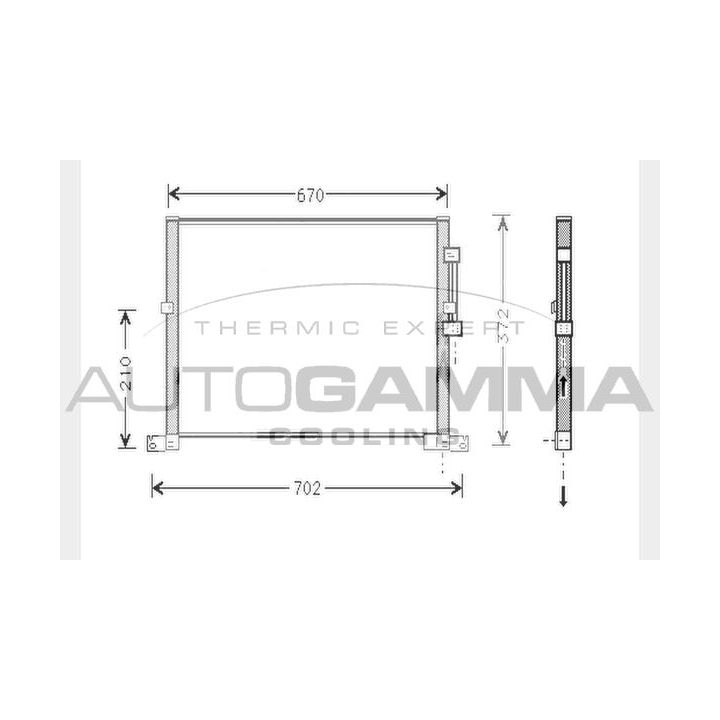 Kondensatorius, oro kondicionierius AUTOGAMMA 104301
