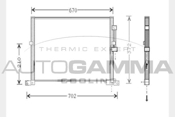 Kondensatorius, oro kondicionierius AUTOGAMMA 104301