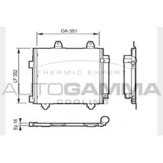 Kondensatorius, oro kondicionierius AUTOGAMMA 104452