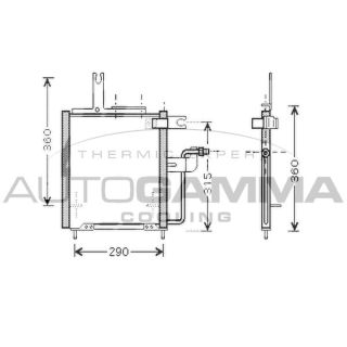 Kondensatorius, oro kondicionierius AUTOGAMMA 104457