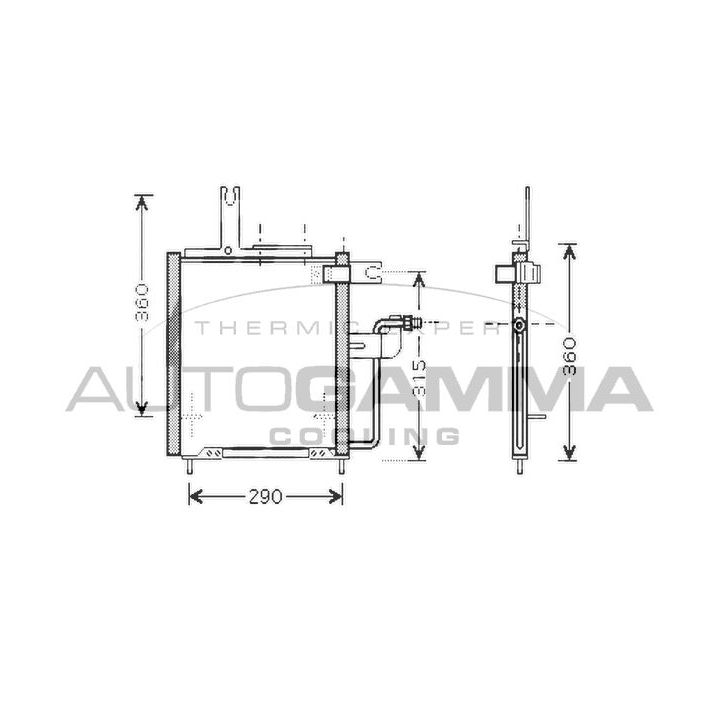 Kondensatorius, oro kondicionierius AUTOGAMMA 104457