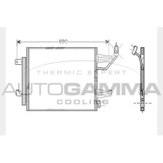 Kondensatorius, oro kondicionierius AUTOGAMMA 104459