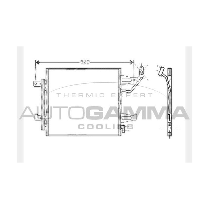 Kondensatorius, oro kondicionierius AUTOGAMMA 104459