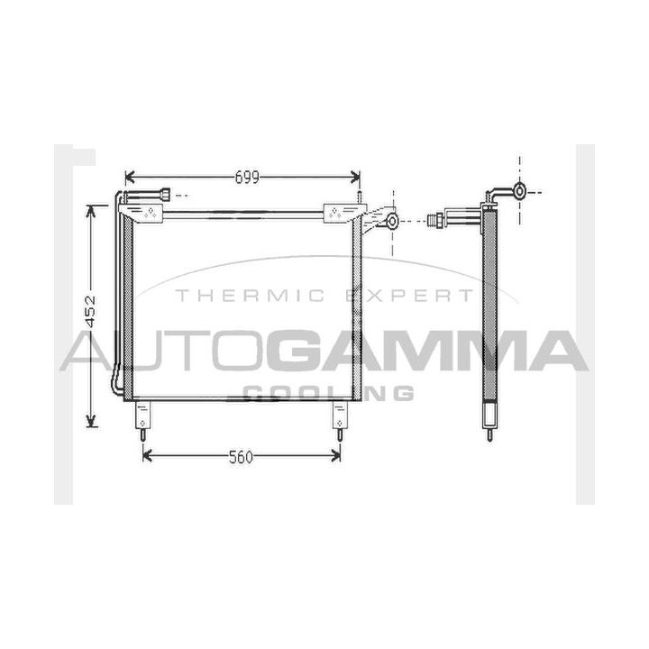 Kondensatorius, oro kondicionierius AUTOGAMMA 104586