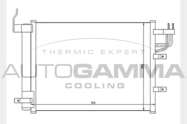 Kondensatorius, oro kondicionierius AUTOGAMMA 104759