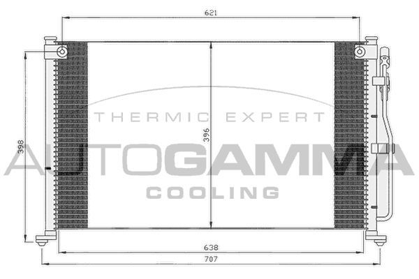 Kondensatorius, oro kondicionierius AUTOGAMMA 104997