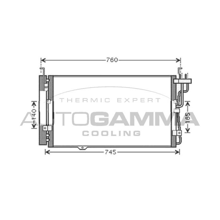 Kondensatorius, oro kondicionierius AUTOGAMMA 104999