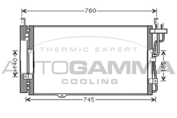 Kondensatorius, oro kondicionierius AUTOGAMMA 104999
