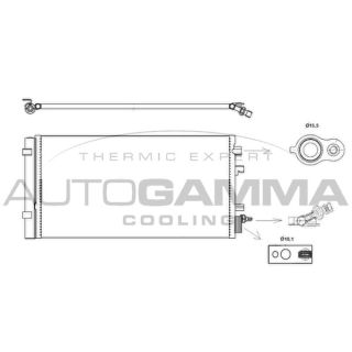 Kondensatorius, oro kondicionierius AUTOGAMMA 105830