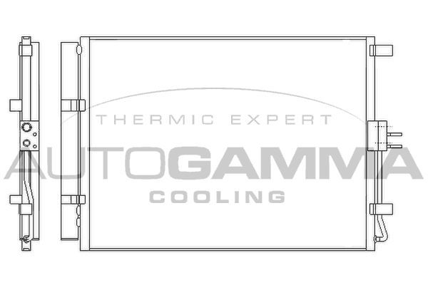 Kondensatorius, oro kondicionierius AUTOGAMMA 105980