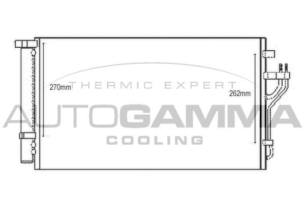 Kondensatorius, oro kondicionierius AUTOGAMMA 107110