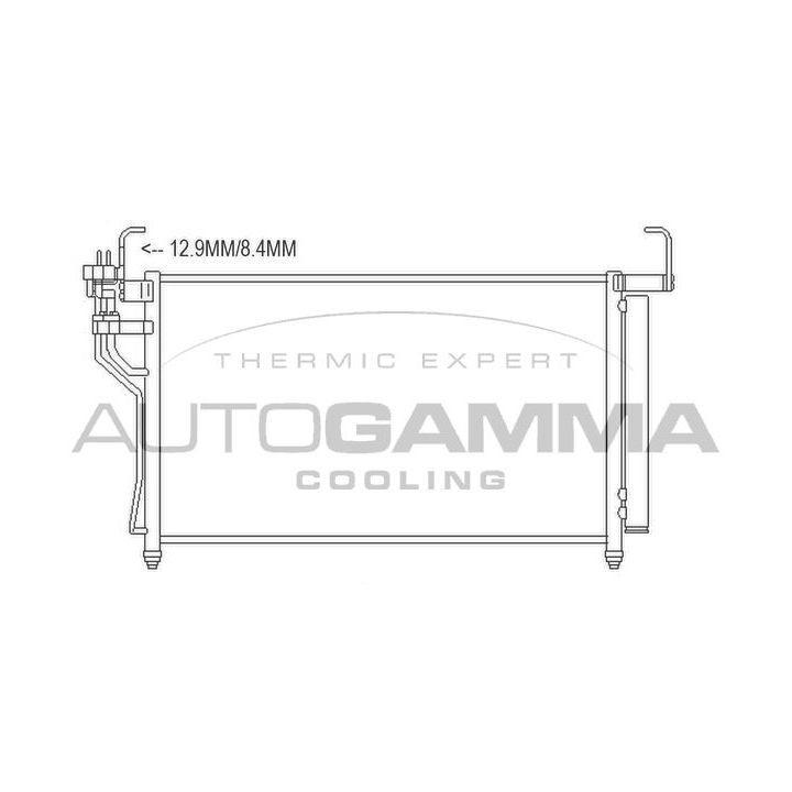 Kondensatorius, oro kondicionierius AUTOGAMMA 107455