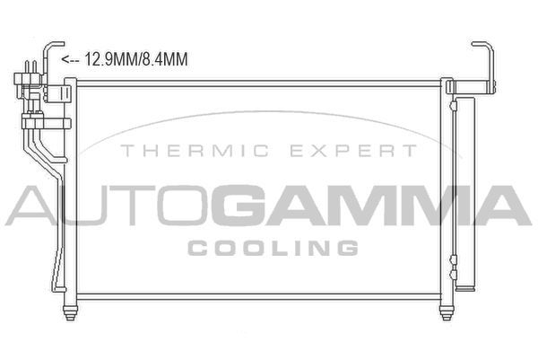 Kondensatorius, oro kondicionierius AUTOGAMMA 107455