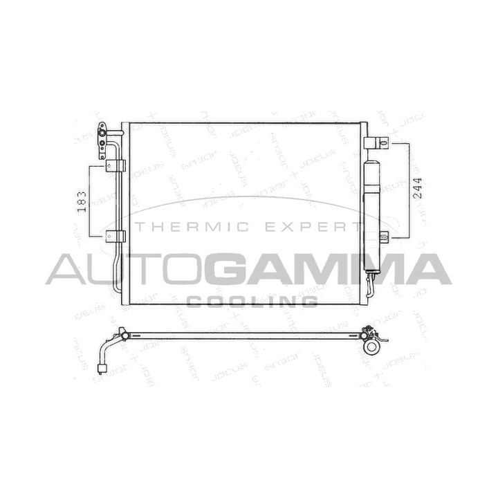 Kondensatorius, oro kondicionierius AUTOGAMMA 107570