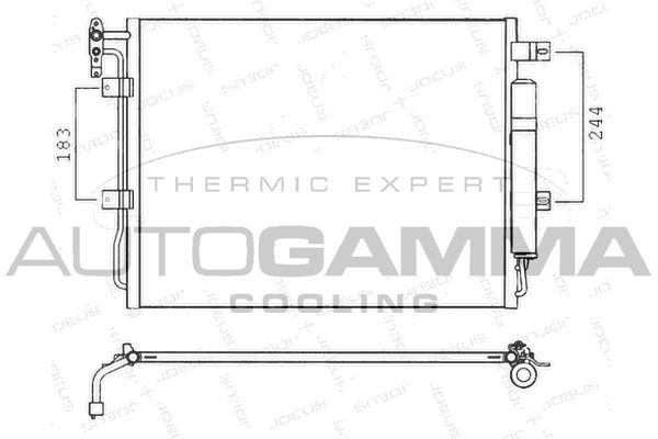 Kondensatorius, oro kondicionierius AUTOGAMMA 107570