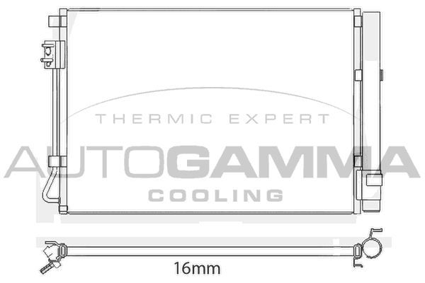 Kondensatorius, oro kondicionierius AUTOGAMMA 107658