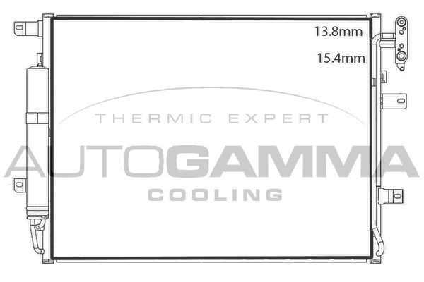 Kondensatorius, oro kondicionierius AUTOGAMMA 107905