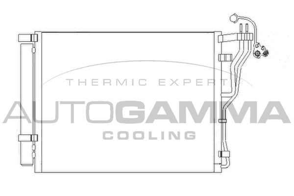 Kondensatorius, oro kondicionierius AUTOGAMMA 110023