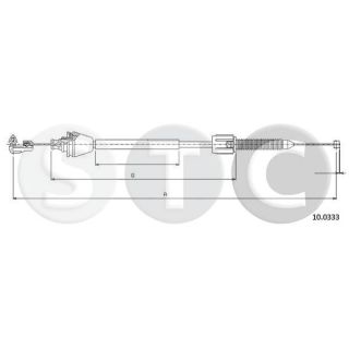 Akceleratoriaus trosas STC T483190