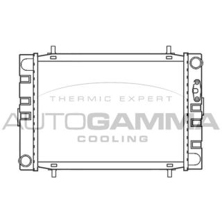 Radiatorius, variklio aušinimas AUTOGAMMA 100069