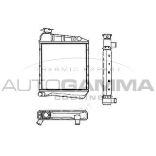 Radiatorius, variklio aušinimas AUTOGAMMA 100075