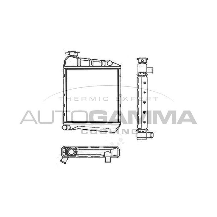 Radiatorius, variklio aušinimas AUTOGAMMA 100075