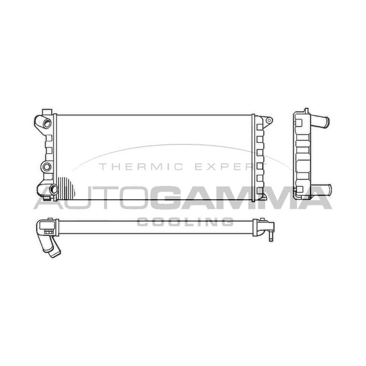 Radiatorius, variklio aušinimas AUTOGAMMA 100078