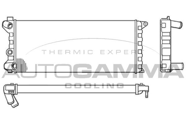Radiatorius, variklio aušinimas AUTOGAMMA 100078