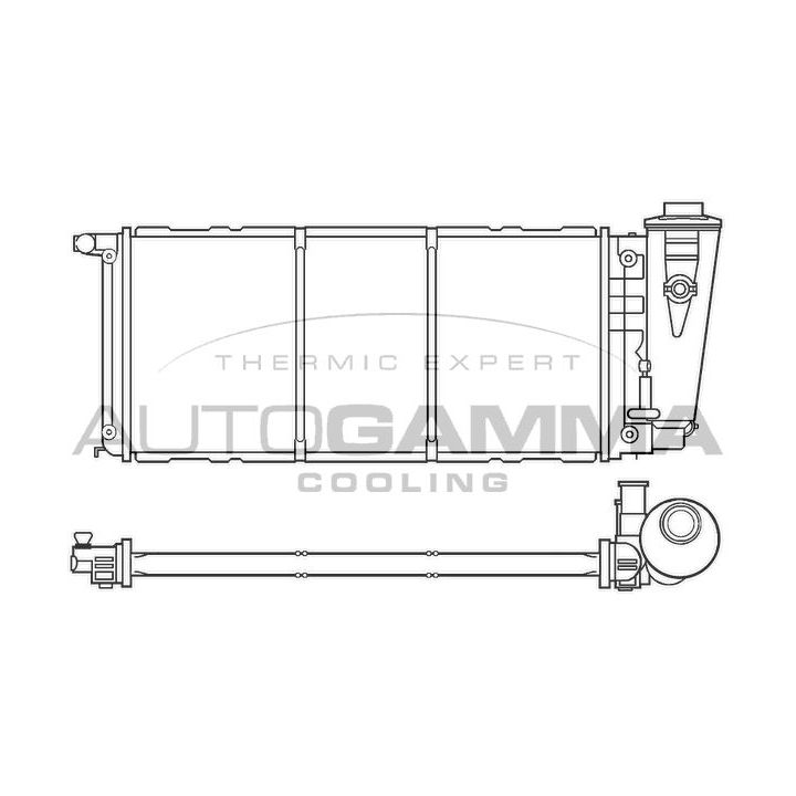 Radiatorius, variklio aušinimas AUTOGAMMA 100079