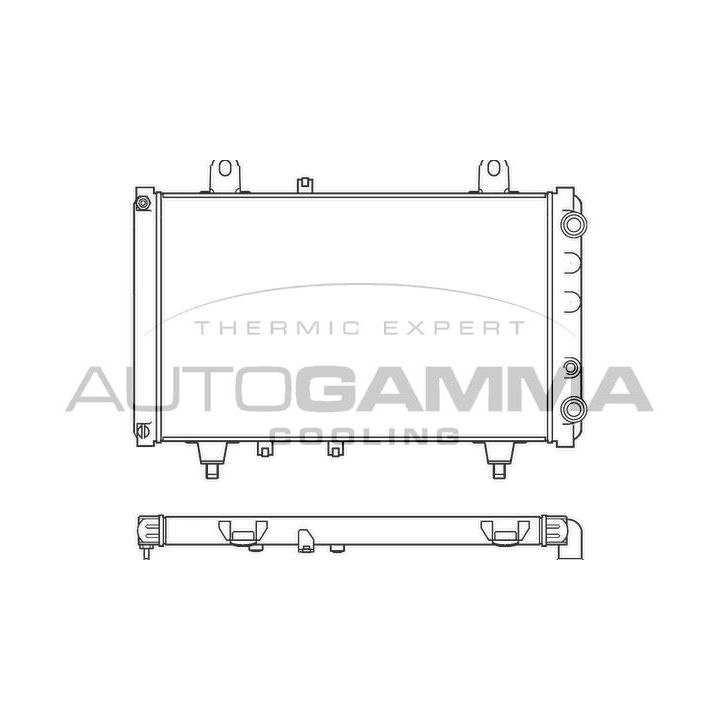 Radiatorius, variklio aušinimas AUTOGAMMA 100175