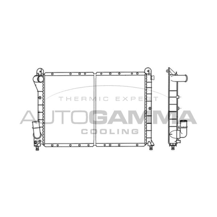 Radiatorius, variklio aušinimas AUTOGAMMA 100269
