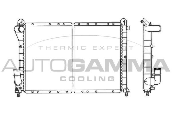 Radiatorius, variklio aušinimas AUTOGAMMA 100269