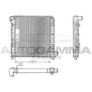 Radiatorius, variklio aušinimas AUTOGAMMA 100270