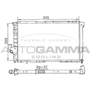 Radiatorius, variklio aušinimas AUTOGAMMA 100274
