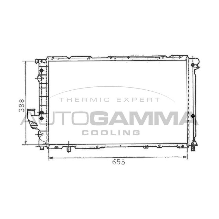Radiatorius, variklio aušinimas AUTOGAMMA 100275