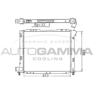 Radiatorius, variklio aušinimas AUTOGAMMA 100278