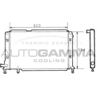 Radiatorius, variklio aušinimas AUTOGAMMA 100280